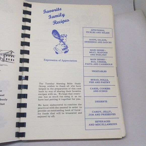 Vintage Church Spiral Bound Cookbook-Highland Baptist-Hickory,NC-1987-V. Good - Picture 9 of 9